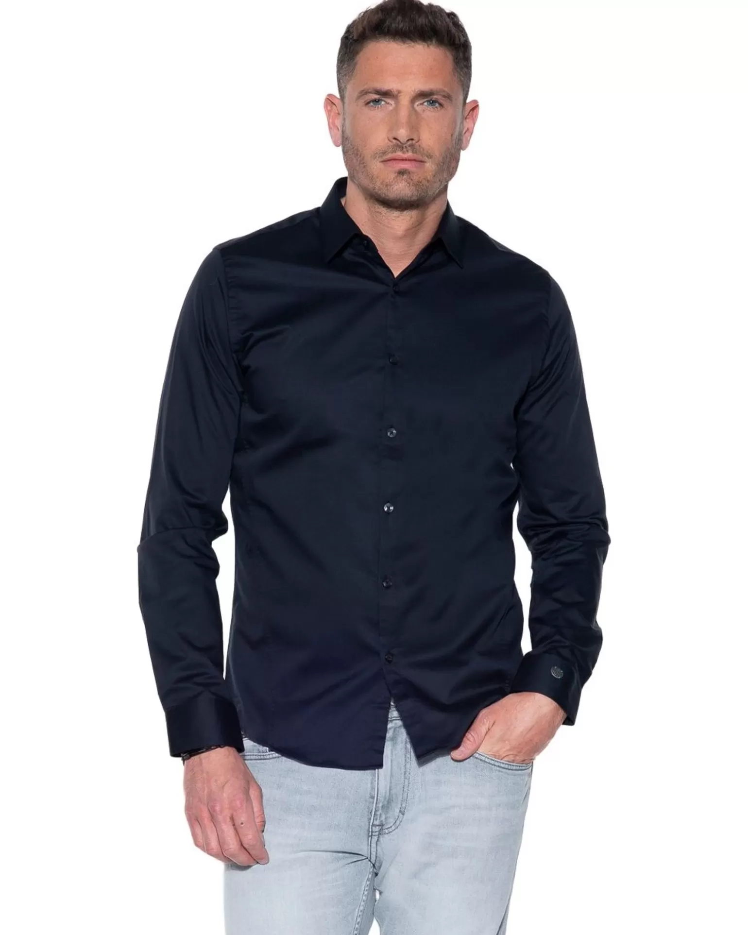 Cobra Casual Overhemd Lm>Cast Iron Clearance