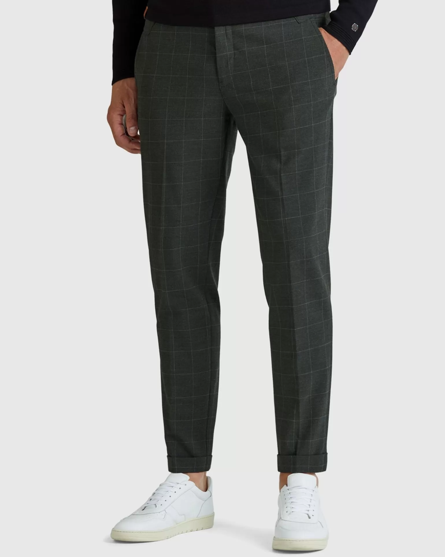 Refined Wood Check Chino>Cast Iron Flash Sale