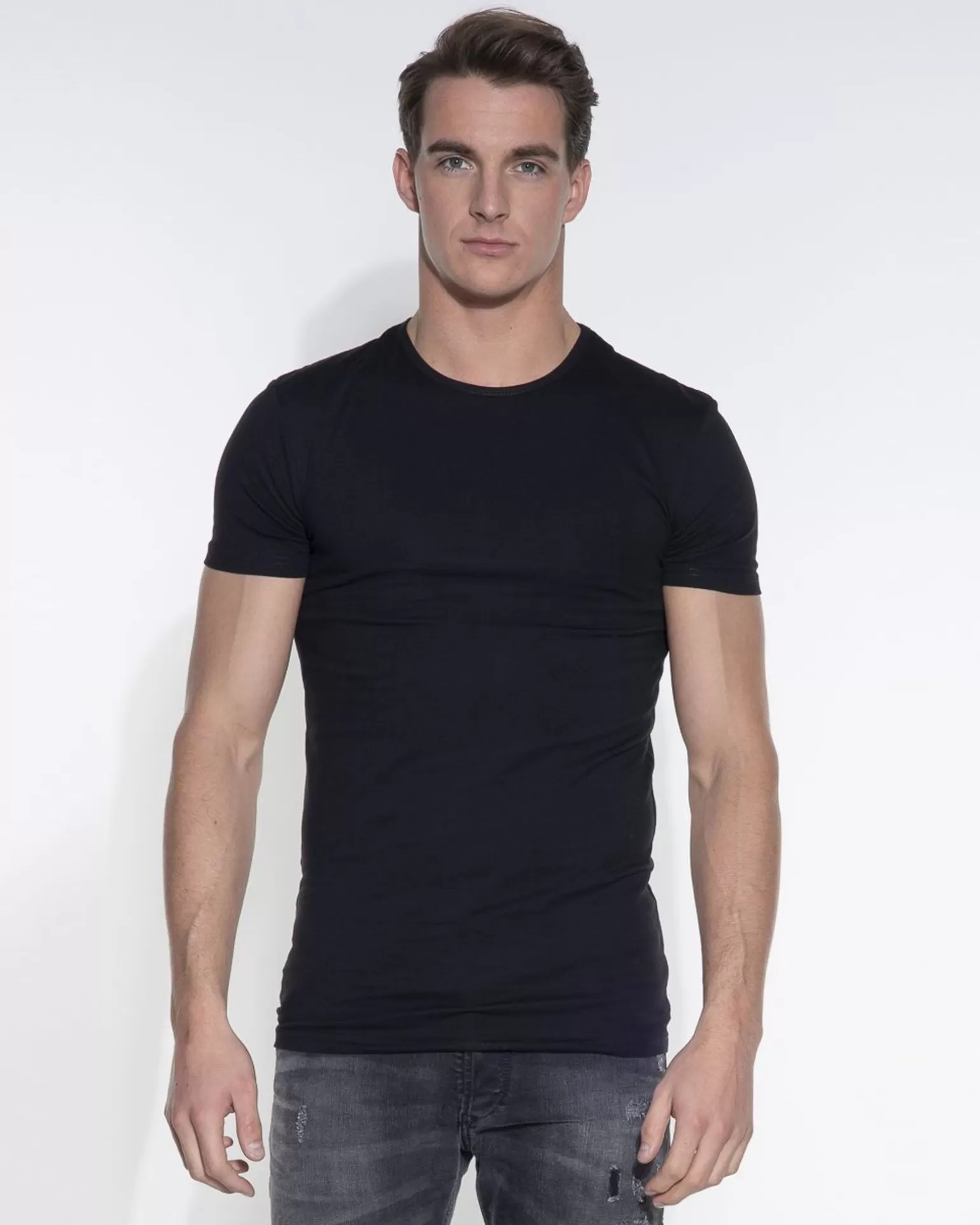 Slim Fit T-Shirt Ronde Hals>Garage Clearance