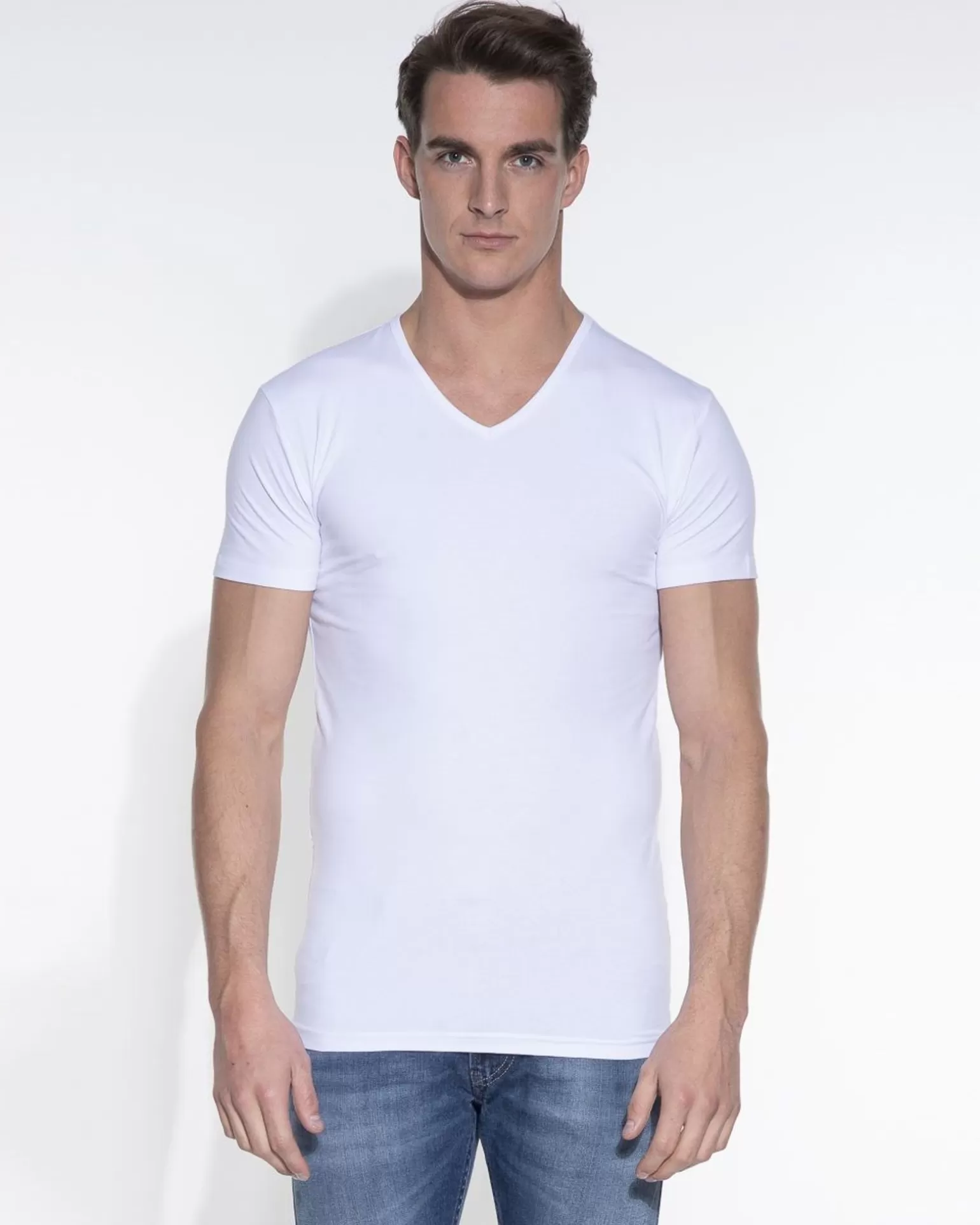 Slim Fit T-Shirt V-Hals>Garage Cheap