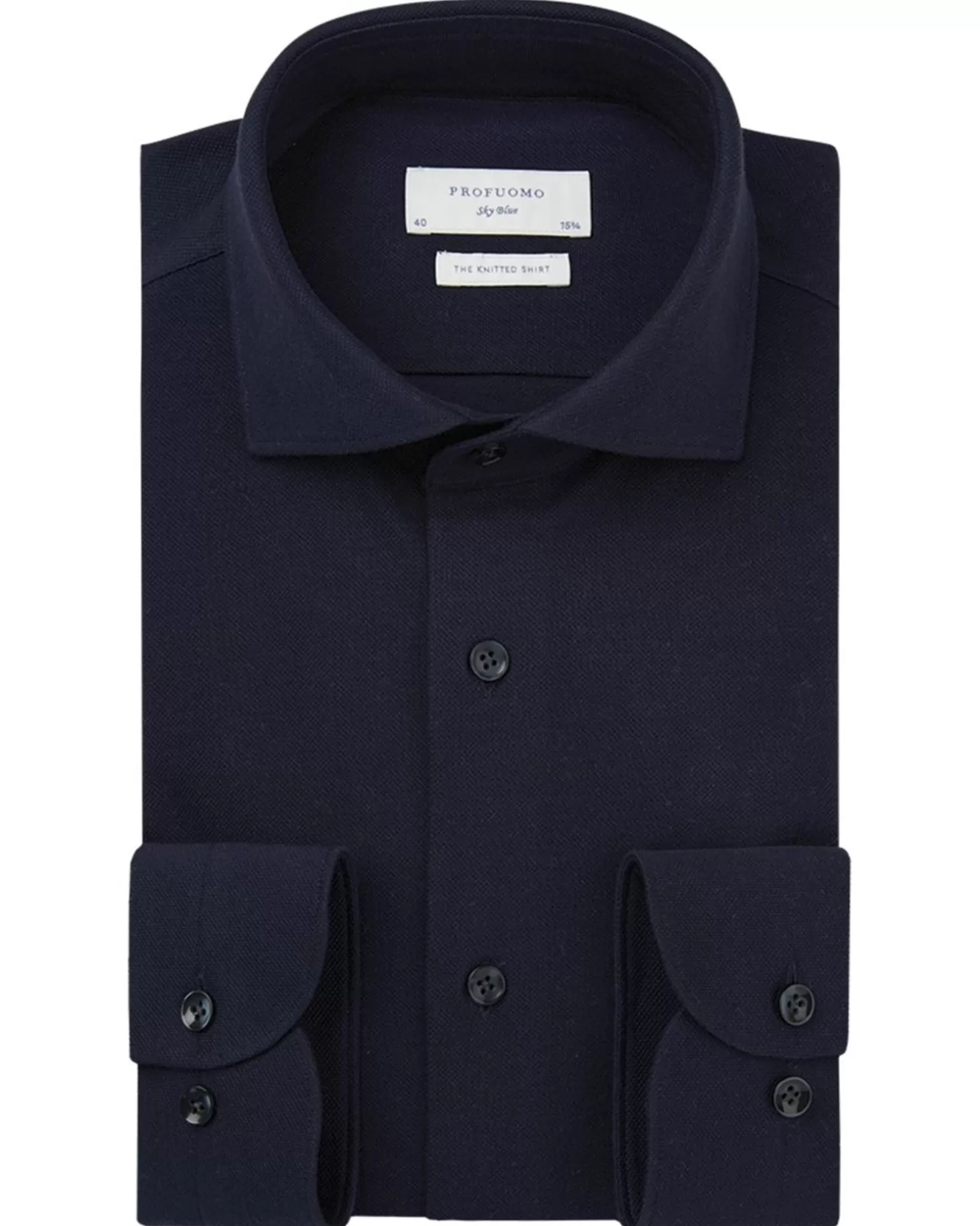 Knitted Mercerised Overhemd Lm>Profuomo Clearance