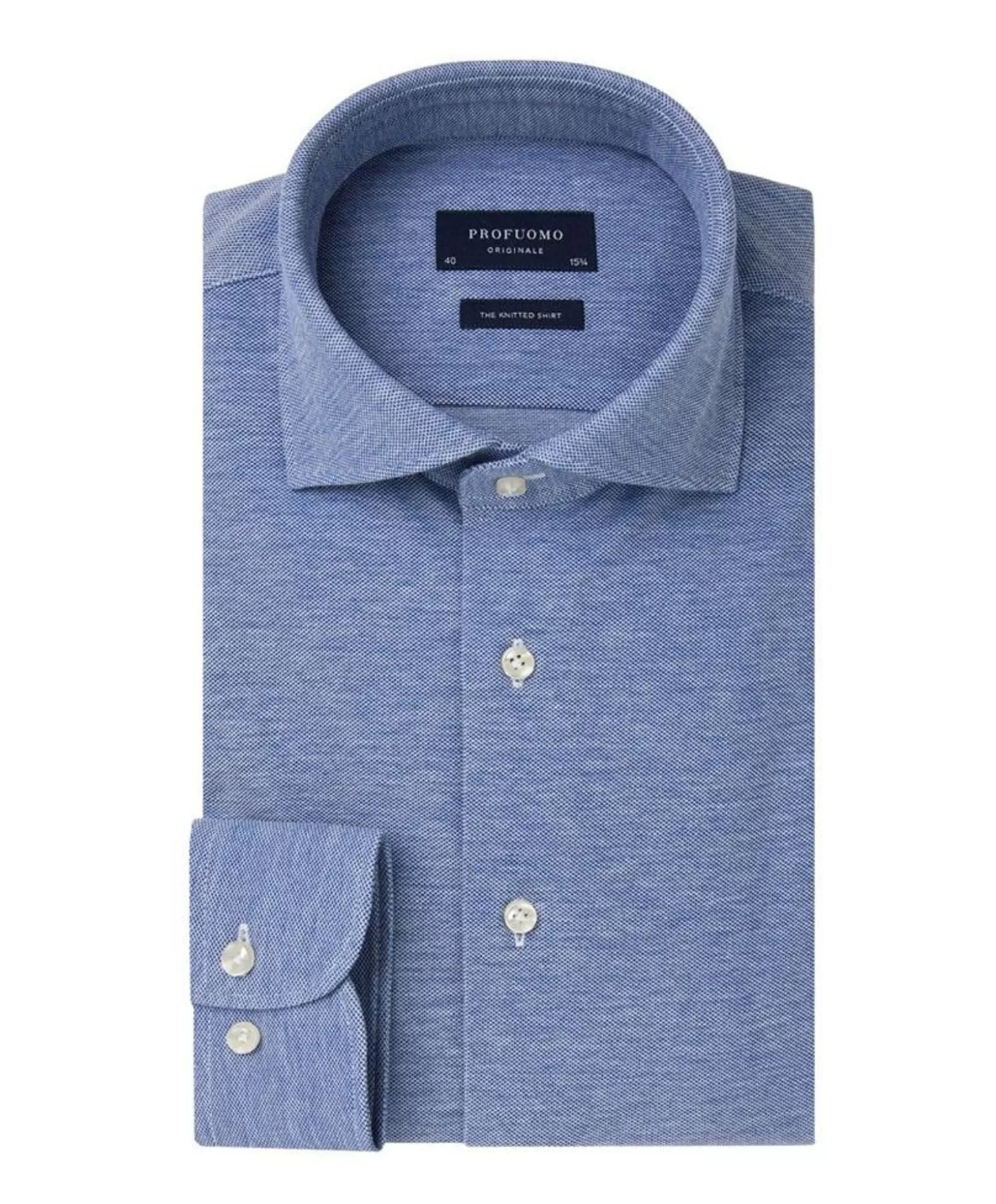 Originale Slim Fit Knitted Overhemd Lm>Profuomo Hot