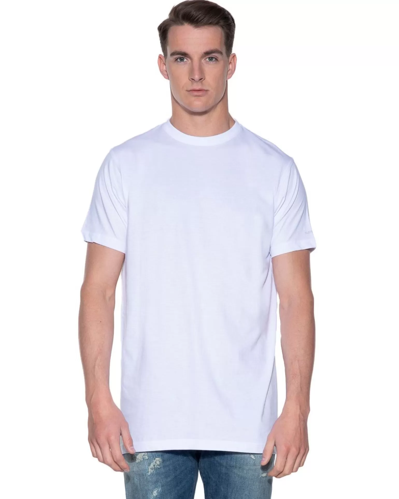 Regular Fit Extra Long T-Shirt Ronde Hals>Slater Fashion