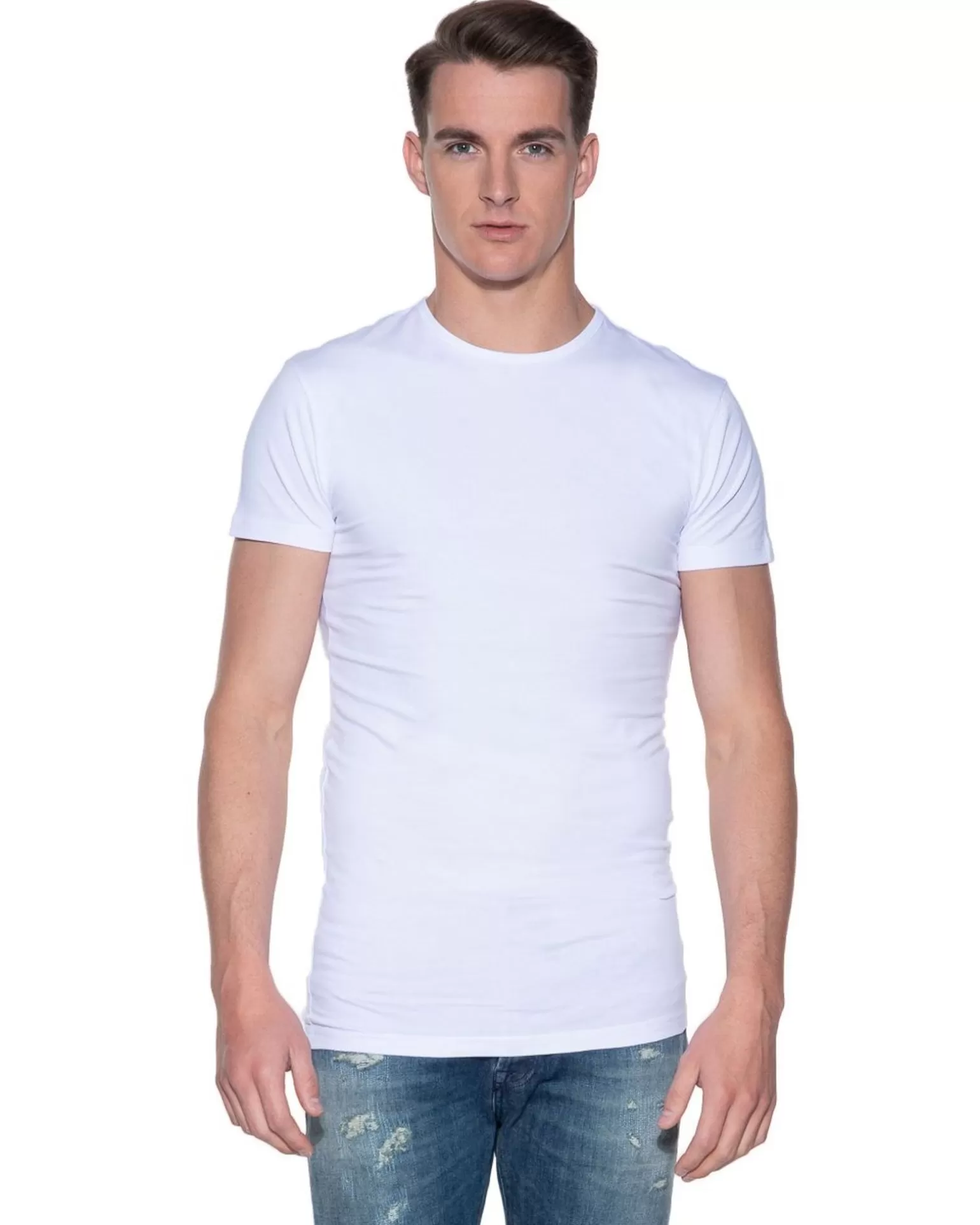 Stretch T-Shirt Ronde Hals 2-Pack>Slater New
