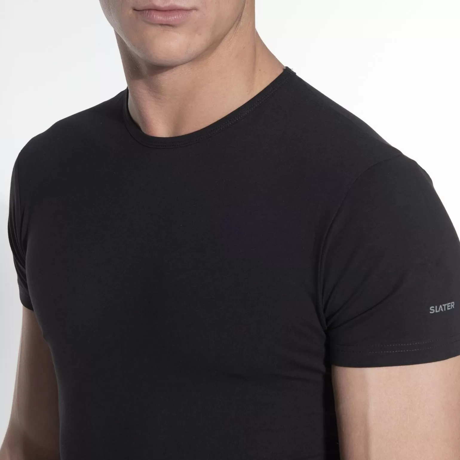 Stretch T-Shirt Ronde Hals 2-Pack>Slater Discount