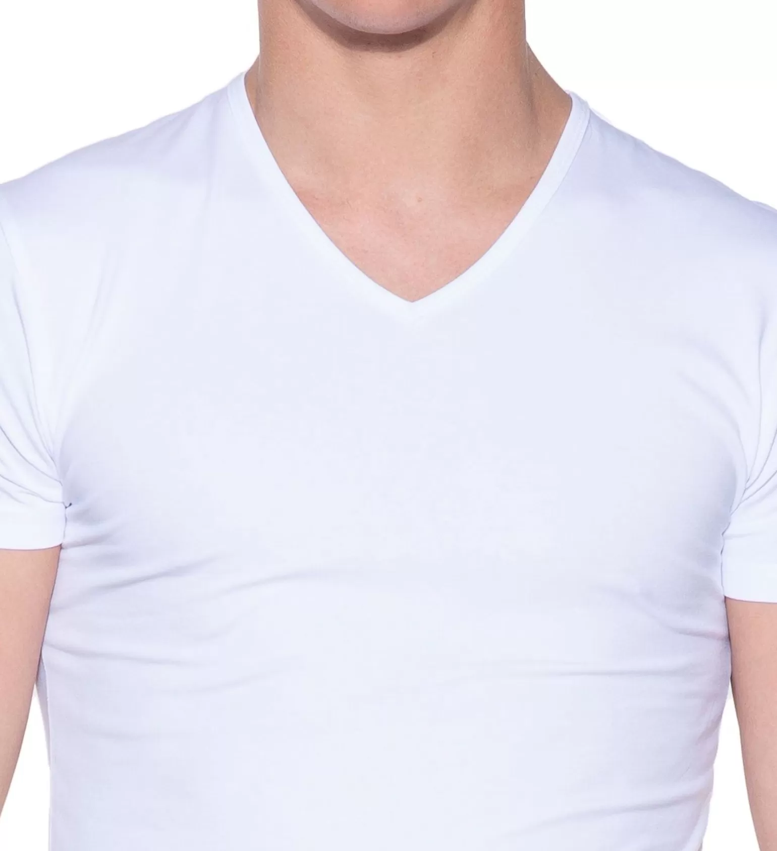 Stretch T-Shirt V-Hals 2-Pack>Slater Flash Sale